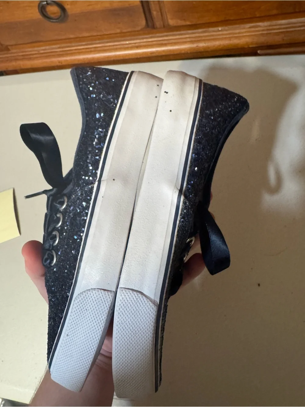 Restricted glitter shoes size 13